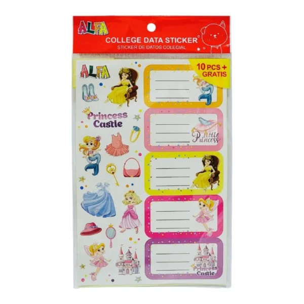 Alfa College Data Sticker