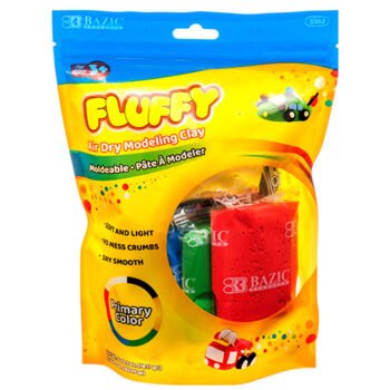 Bazic Air Dry modelling clay primary colours 3oz 6pk