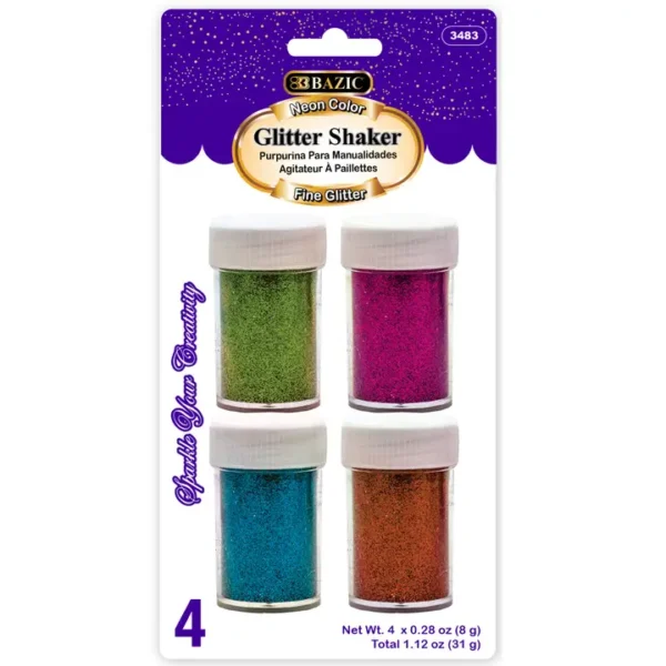 Glitter neon 4 pk