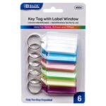 Bazic key tag with label window