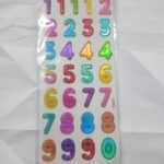 Merletto Adhesive Popup Number Stickers