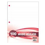 Bazic Wide Ruled Folder Leaves 100 Sheets