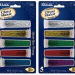 Bazic Glitter Shakers (5 pack) Primary Colours
