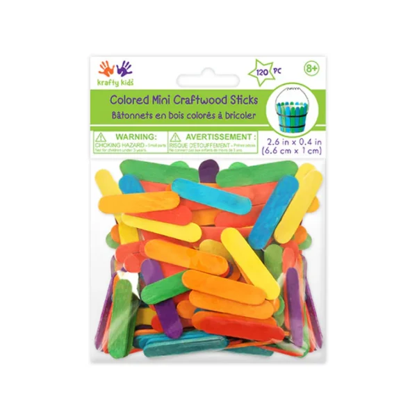 Mini craft sticks Coloured