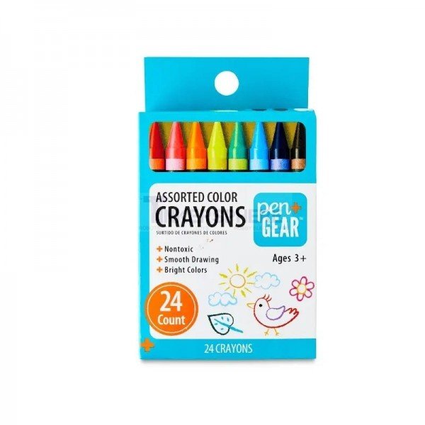 Pen and Gear assorted colour crayons