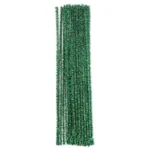 ANGEL CRAFT Chenille-Metallic Green 12" 25ct.