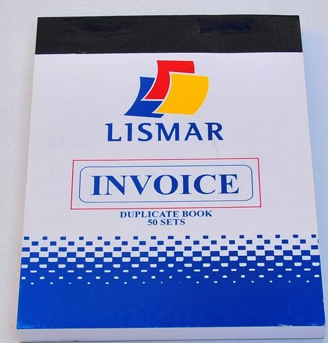Lismar invoice duplicate book 1/2 notesize