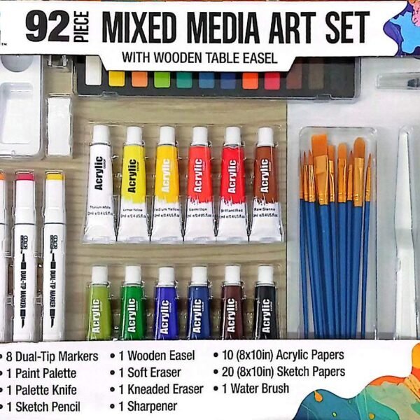 Color Academy 92 Piece Mixed Media Art Set