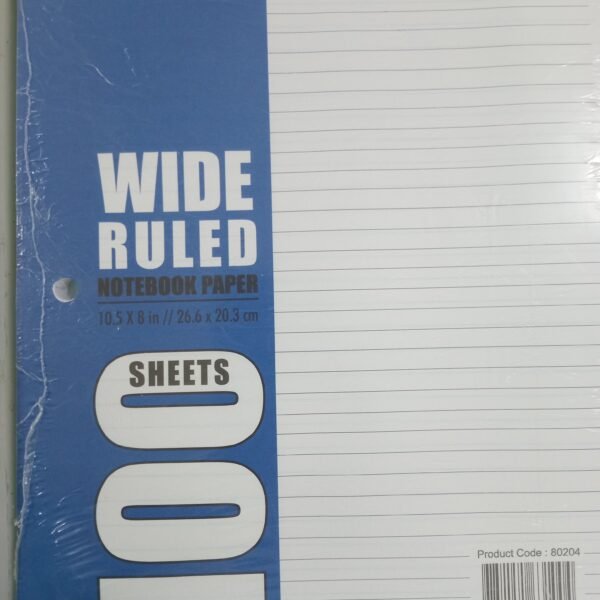 Winners Wide Ruled Folder Leaves 100 Sheets