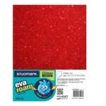 Foam sheet Glitter Red (each)