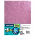 Foam sheet Glitter Middle Pink (each)