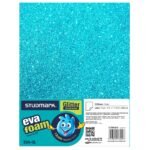 Foam sheet Glitter Blue (each)
