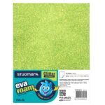 Foam sheet Glitter Green (each)