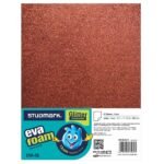 Foam sheet Glitter Brown (each)