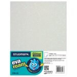Foam sheet Glitter White (each)
