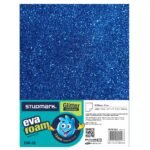 Foam sheet Glitter Dark Blue (each)
