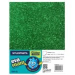Foam sheet Glitter Dark Green (each)