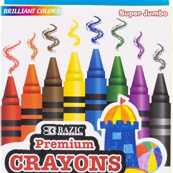 Bazic premium crayons 8 count