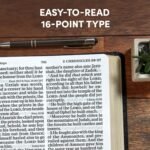 KJV Super Giant Print Reference Bible, Black Imitation Leather, KJV Holy Bible, Red Letter, Pure Cambridge Text, Presentation Page, Cross-References, Full-Color Maps, Easy-to-Read Bible MCM Type Imitation Leather - Image 2