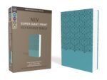 NIV, Super Giant Print Reference Bible (Font Size: 16.5-point), Leathersoft, Teal, Red Letter, Comfort Print
