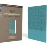 NIV, Super Giant Print Reference Bible (Font Size: 16.5-point), Leathersoft, Teal, Red Letter, Comfort Print