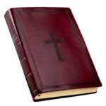 KJV Holy Bible, Super Giant Print Faux Leather Red Letter Edition - Thumb Index & Ribbon Marker, King James Version, Burgundy (KJV Super Giant Print Editions